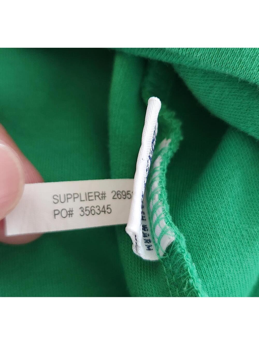 Vintage Polo Ralph Lauren Custom Fit Sz XL S/s Polo shirt Green Pink Pony Cotton - Picture 9 of 11